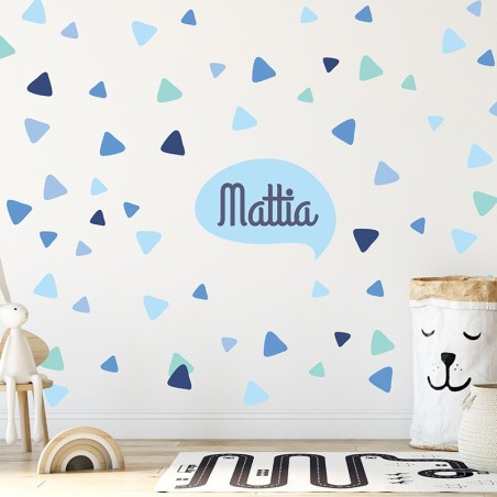 Triangoli Colorati - Adesivi Murali per la cameretta dei Bambini