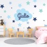 Stelle Colorate - Adesivi Murali per la cameretta dei Bambini